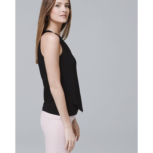 WHBM Sleeveless Matte-Jersey Knit Top - Picture 2 of 10
